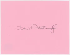 David Attenborough BBC Planet Earth Autographed Signed Album Page AMCo COA 29912