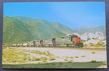 SOUTHERN PACIFIC ESPEE SD40T-2 LOCOMOTIVE 1974 CHROME COLOR POSTCARD NEW