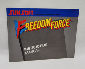 Freedom Force - Nintendo NES - Complete w/ Game, Manual, Styrofoam & Box