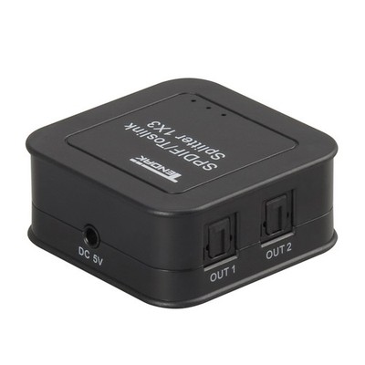 Digital Optical Audio Splitter 1 in to 3 out Powered Amplifier 5.1CH LPCM2.0