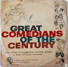 GREAT COMEDIANS OF THE CENTURY- 10" COMEDY "PROMO" LP EDDIE CANTOR, WC FIELDS, +