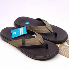 Reef Sandals Men’s Sizes Cushion Phantom 2.0 Flip Flop Brown Tan Lightweight NEW