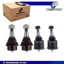 PartsW Cadillac Escalade Chevy Silverado 4Pc Front Upper Lower Ball Joint Kit