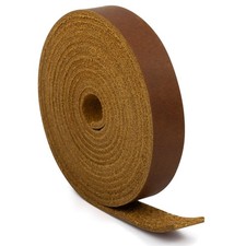 Flat Leather Strap for Crafts, 2 MM Thickness Full Grain Leather Strip for DI...