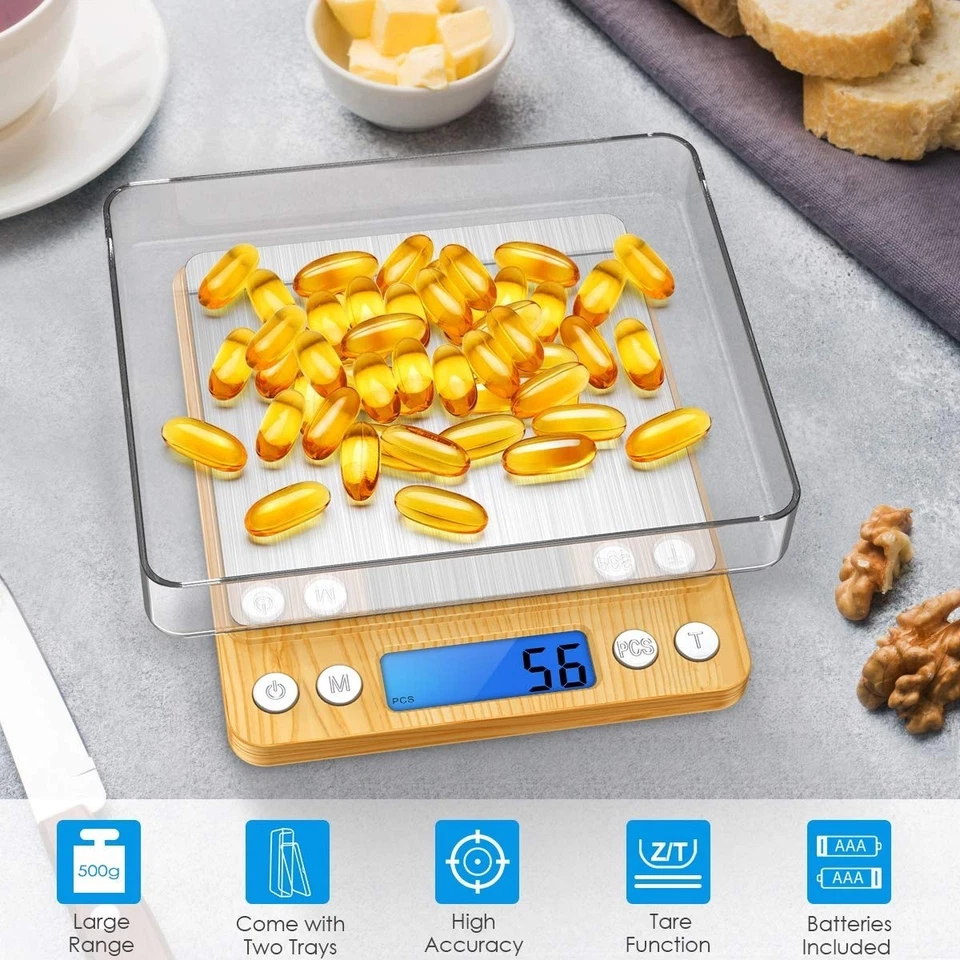 Báscula de cocina digital, mini báscula de bolsillo para joyas de 500 г НОВЫЙ - Изображение 2 из 4