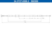 ATE Handbremsseile Passend FüR Fiat Ducato Kasten 250 290 250_ 290_