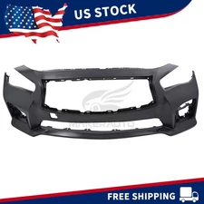 NEW Front Bumper Cover Fascia for Infiniti Q50 Sport 4DR 2014-2017 IN1000258