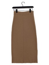 Max Mara Women's Midi Skirt W 26 in Brown 100% Wool Midi Straight & Pencil