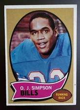 1970 Topps O.J. Simpson #90 RC Rookie Card Buffalo Bills Vintage Football. rookie card picture