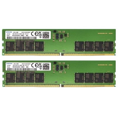 Samsung DDR5 32GB (2X16GB) 5600MHz PC5-44800 UDIMM Memory Ram (M323R2GA3DB0-CWM)