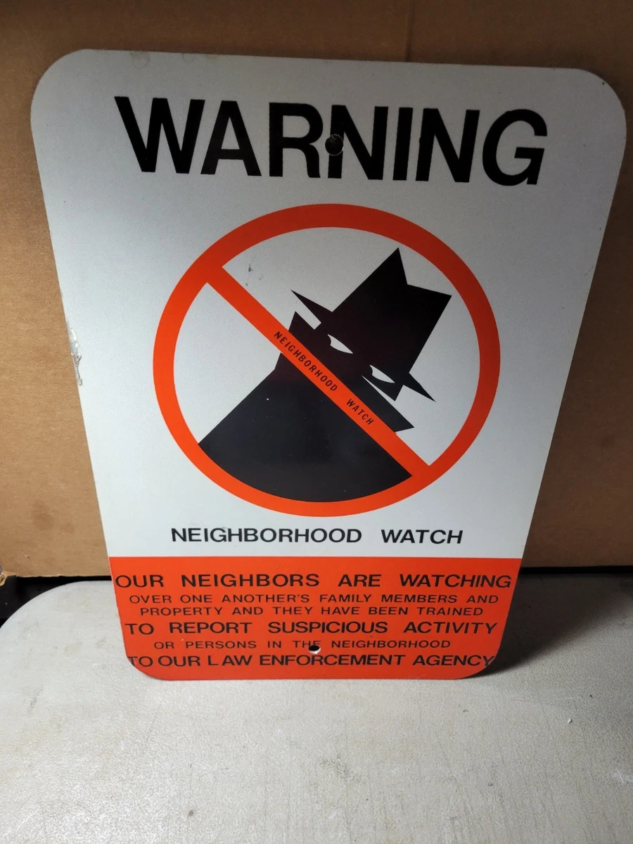 neighborhood watch sign products for sale | eBay