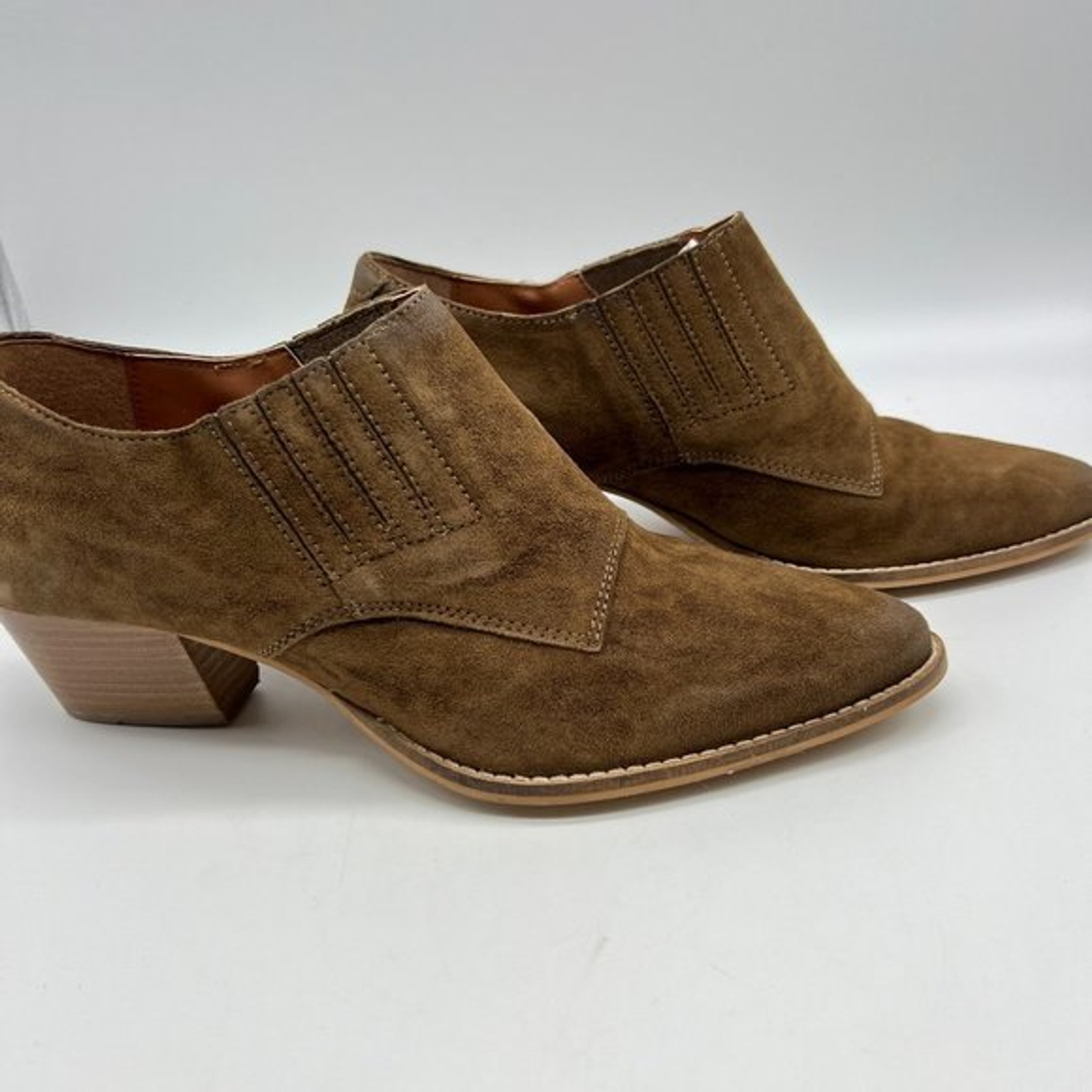 Ankle Boots Brown Suede Leather | eBay