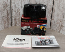 Nikon Tele Touch 300 AF Point Shoot 35mm Film Camera 35-55mm Macro Lens TESTED
