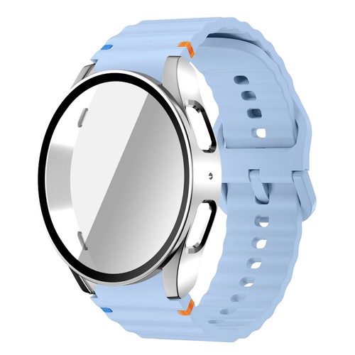 Custodia PC cinturino sportivo per Samsung Galaxy Watch 7 banda 40/44 mm cinturino in silicone senza spazio - Foto 22 di 34