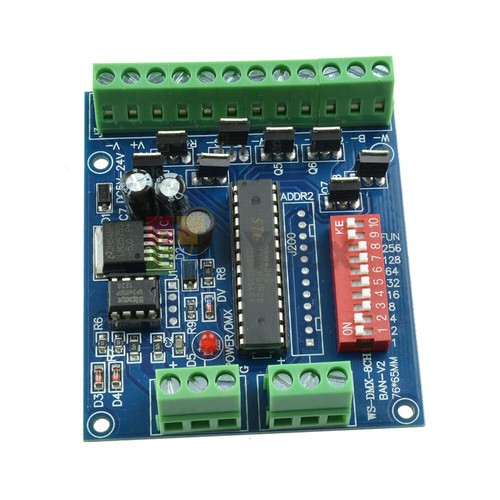 3/4/6/8 CH Kanal DMX512 Decoder RGBW Controller LED Bühnenbeleuchtung CMOS Ausgang - Bild 11 von 46