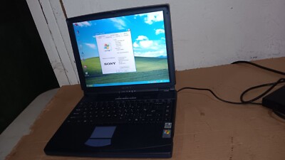 Vintage Sony Vaio PCG-FX340 Laptop Intel P3 Windows XP Home DVD