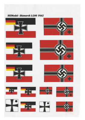 Bismarck 1:200 - set of Flags