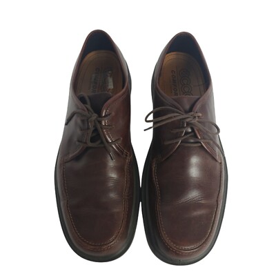 Ecco mens Oxfords size 45 11.5 brown leather lace up comfort orthopedic walking Ecco Shoes Mens 45 US 11.5 Brown Leather Lace Up Oxford  main image 3