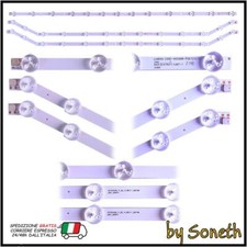 KIT 3 BARRE LED TV PER SAMSUNG 40" UE40EH5300PXZT UE40EH5305 UE40EH5450