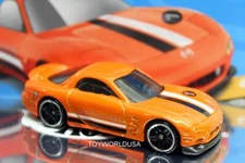 2020 Hot Wheels #43 HW Turbo '95 Mazda RX-7 orange