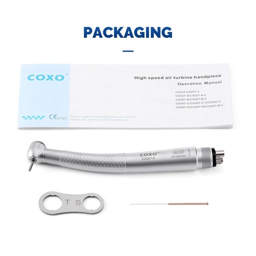 COXO Dental High Speed Air Turbine Handpiece Anti-retraction 4 Hole CX207-A - Picture 11 of 13