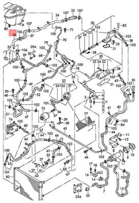 NEW VW PHAETON 3D1 3D2 3D3 3D4 3D6 3D7 3D8 3D9 COOLANT PIPE 3D0121065DL ORIGINAL