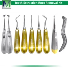 Dental Veterinary Tooth Extraction Kit Root Elevators Flohr Bein Cryer Luxation