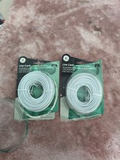 2x General Electric Line Cord 50 Feet - TL26530 - Phones, Modems, Computers, Fax