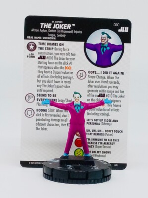 DC Heroclix Justice League Unlimited Set The Joker #010 w/ Card