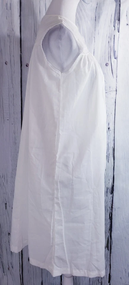 De Colección Nancy King Lencería Camisón Ropa de Dormir Sin Mangas Blanco Pequeño S #7314 Foto 4 de 4