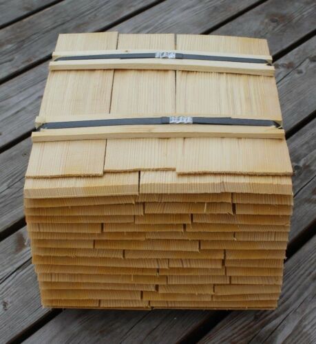 Tejas de madera abeto 25 cm, tejas de madera divididas casa de jardín dosel casa de juegos - Imagen 1 de 2