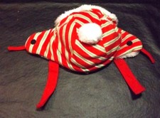 CAT FELINE FAUX FUR LINED CAP WITH EAR FLAPS - ONE SIZE - ADJUSTABLE CHIN STRAP