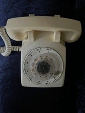 Vintage Ivory Stromberg Carlson Rotary Dial Desk Telephone No Cords