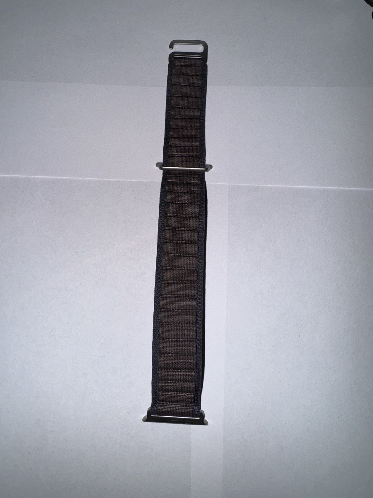 Apple Watch Band 49mm Indigo Alpine Loop - Medium - Natural Titanium Finish-image