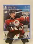 NHL 18 (Sony PlayStation 4, PS4, 2017) Cleaned Tested Working Good Condition