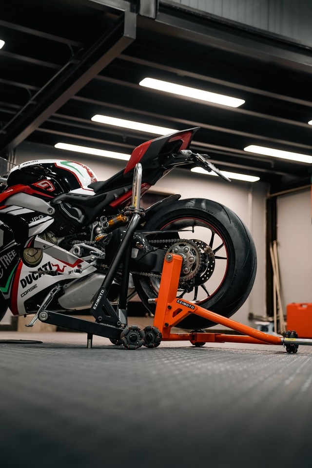 Premium EZIMOTO Motorcycle Lift Stand - Heavy-Duty Bike Parking Rack | eBay