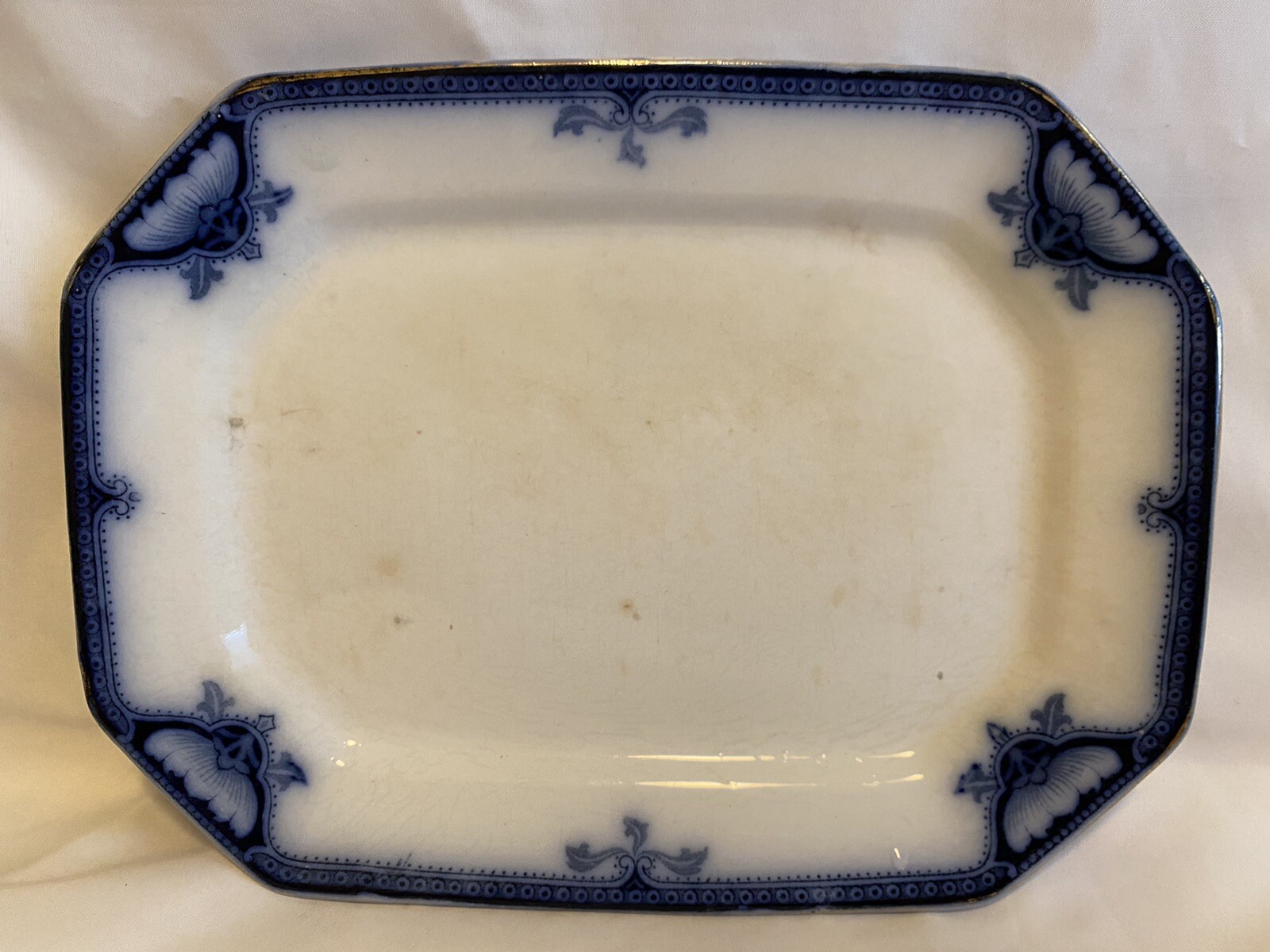 ANTIQUE BURLEIGH WARE OF ENGLAND, SEMI PORCELAIN PLATTER,"HAMILTON" 10.