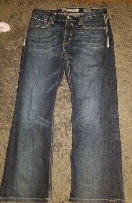 Men's 32X27 Jake BKE  Buckle Jeans Hemmed~
