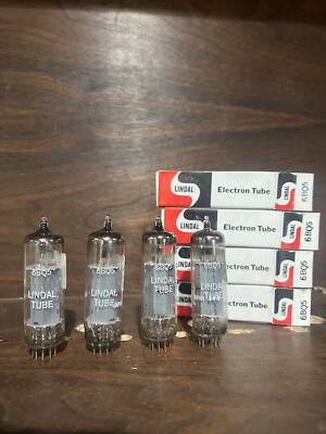 NOS Quad (4) Vintage Lindal Japan 6BQ5 EL84 Vacuum Tubes TV7 Tested New Results