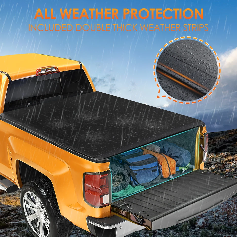 Nilight 6.6ft Truck Bed Cover for Chevy Silverado 1500/GMC Sierra1500 2014-2018 Foto 4 de 4