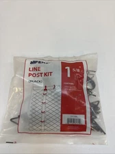 1-5/8 in. Metal Black Line Post Fittings Kit