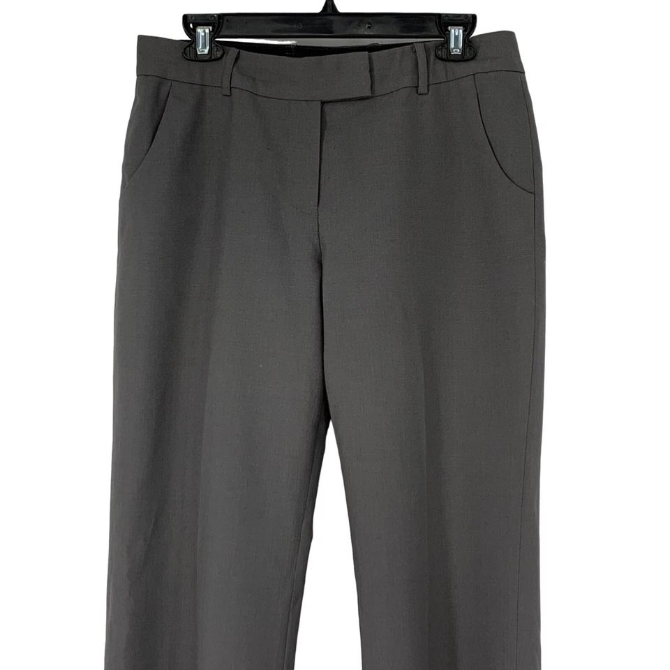 Pantalones de vestir para mujer Anne Klein gris talla 6 forrados lana corte boot acampanado 3586 tweed Foto 4 de 4