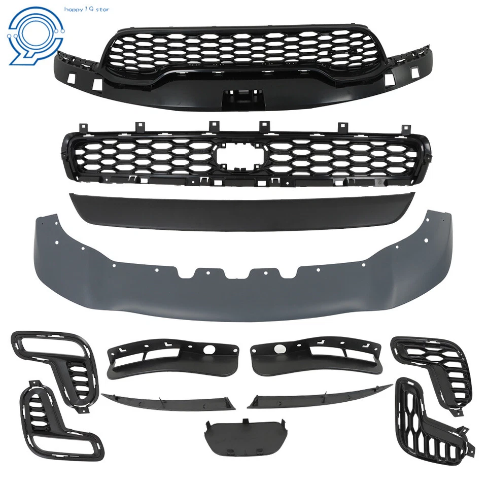 Front Bumper Grill Complete Assembly For 2021 2022 2023 Dodge Durango Foto 3 de 4