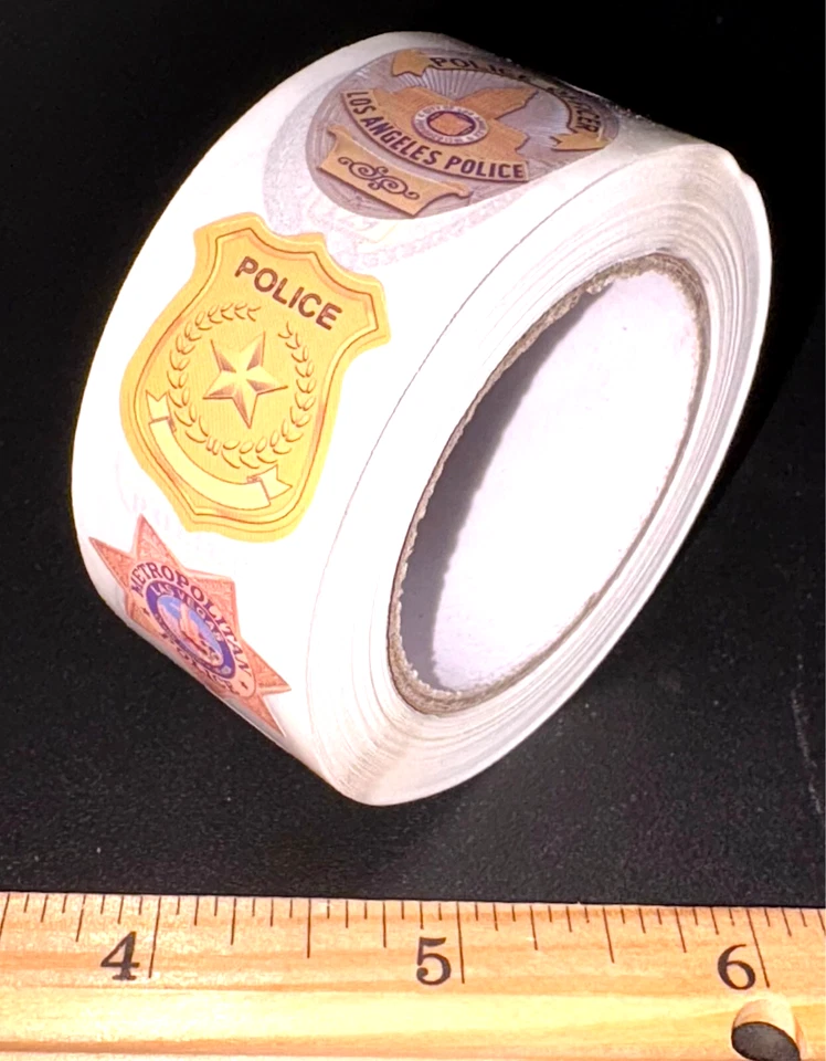 ⭐TOP PICK!!!⭐ 500 LAW ENFORCEMENT POLICE OFFICER BADGE STICKERS PARTY FAVOR KIDS - Image 3 of 4