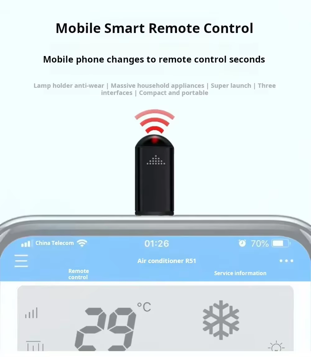 Smartphone Infrared Transmitter Adapter Control Type C Smart App Control Adapter-image