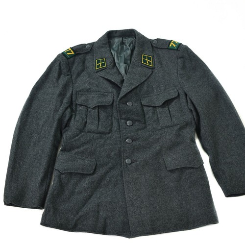 Genuine Swiss army wool jacket Switzerland military issue surplus uniform grey - Picture 11 of 11
