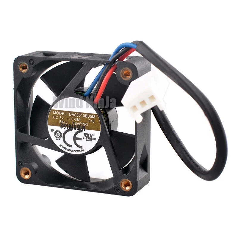 DA03510B05M 35mm 35x10mm DC5V 0.08A 3pin 12000rpm Dual ball bearing cooling fan - Image 4 of 4