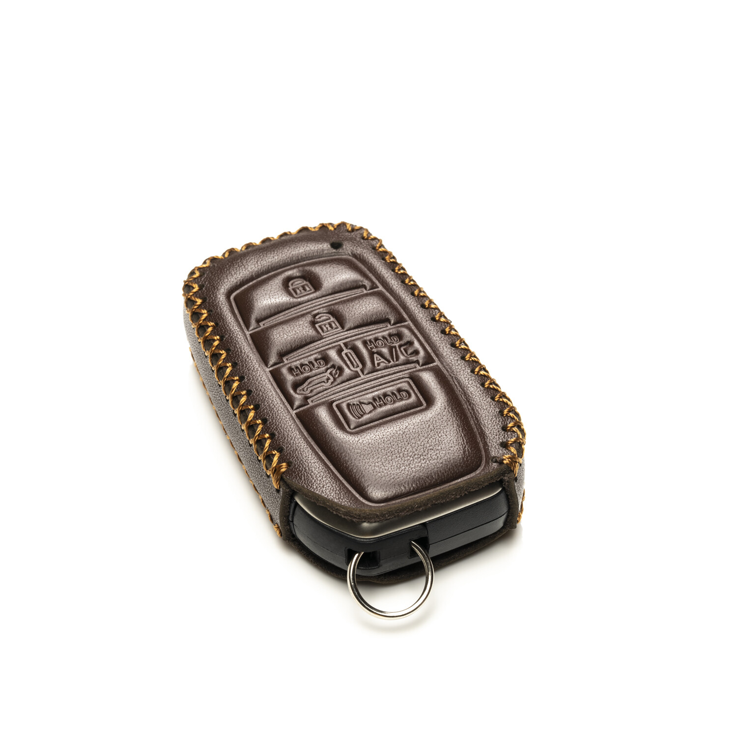 Vitodeco 5-Button Leather Key Fob Case Cover for 2021-2025 Toyota Rav4 ...