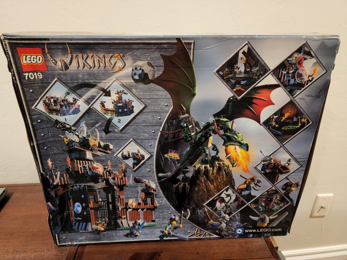 LEGO Vikings Viking Fortress against the Fafnir Dragon (7019) NEW