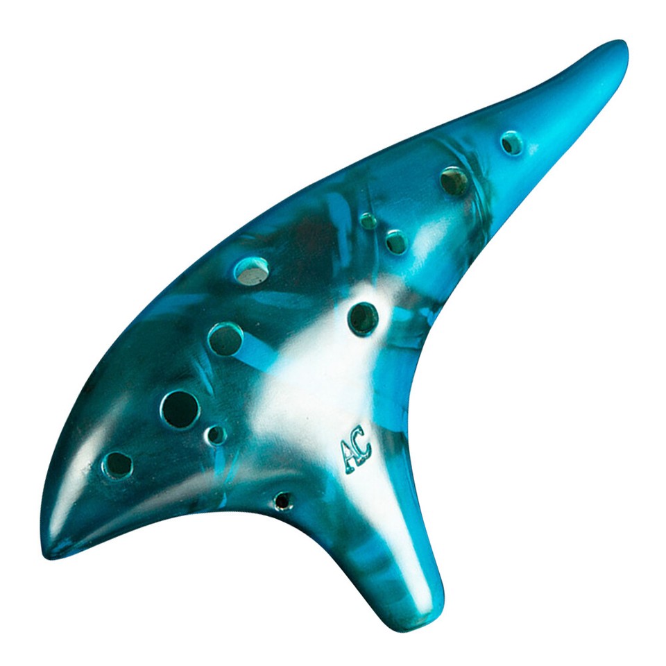 12 Hole Smokey Fired Ocarinas with Protective Bag Alto C Tone Ocarina